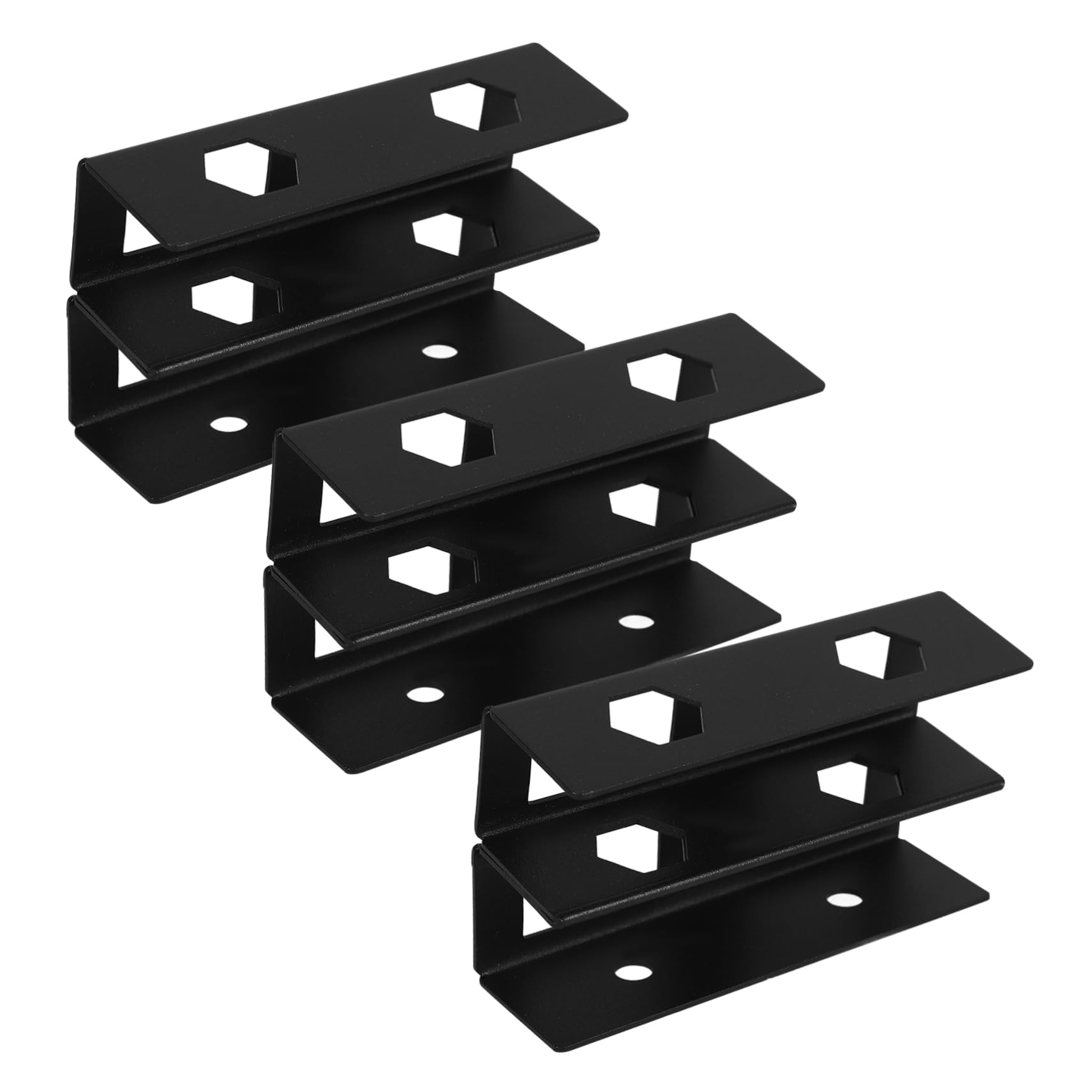 Housoutil 1set Desk Laptop Mount Double-Layer Laptop Support for Tidy Workspace Easy Installation Included Screws