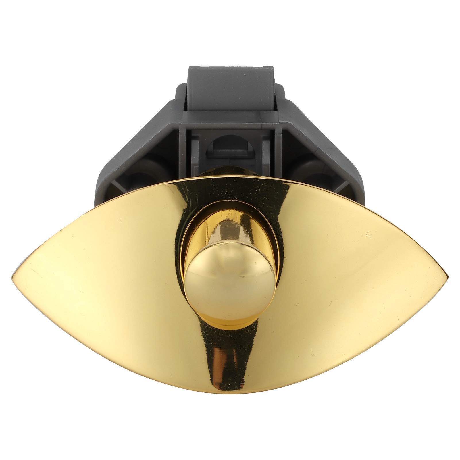 Drawer Catch Lock, Exquisite Push Button Cabinet Latch, Multipurpose 12‑25mm RV Drawer Cabinet for Yacht(Golden 0100259)