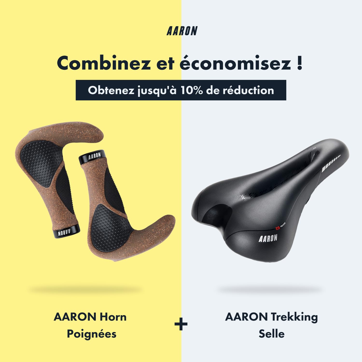 Poignées de vélo ergonomiques Horn