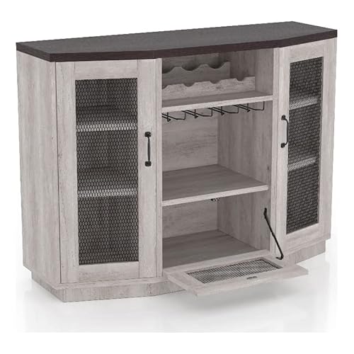 Furniture Of America Flyn Wood Multi-Storage Buffet In White #TOP6