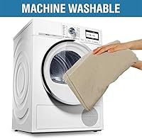 Vista 7 de H.VERSAILTEX Linen Textured Table Cloths Round 70 Inch Premium Solid Tablecloth Spill-Proof Waterproof Table Cover for Dining Buffet Feature Extra