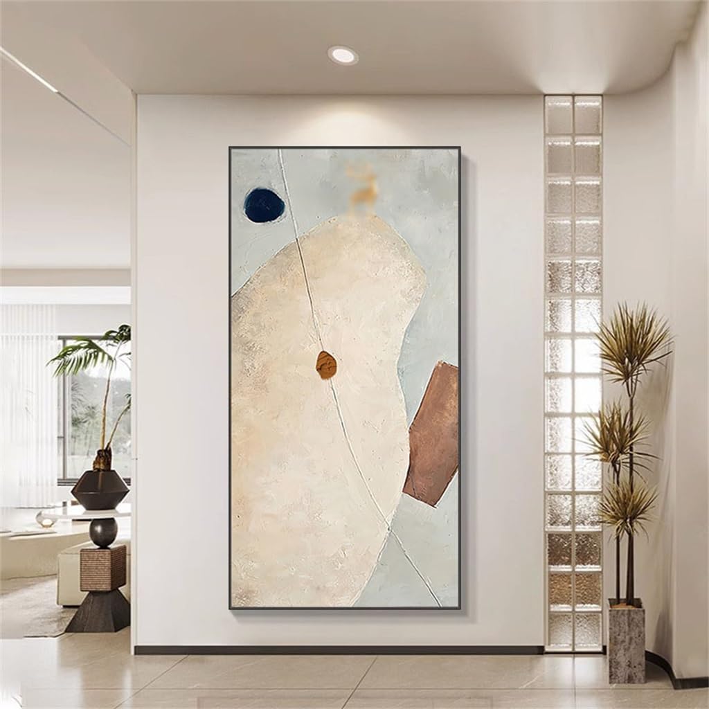 YNBJIL Entrance painting, corridor mural decoration painting, living room texture painting(Large)