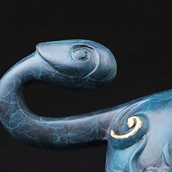 Amazon.co.jp: 彫刻の装飾品 真鍮製の棚用オーナメント 風水 ブロンズ