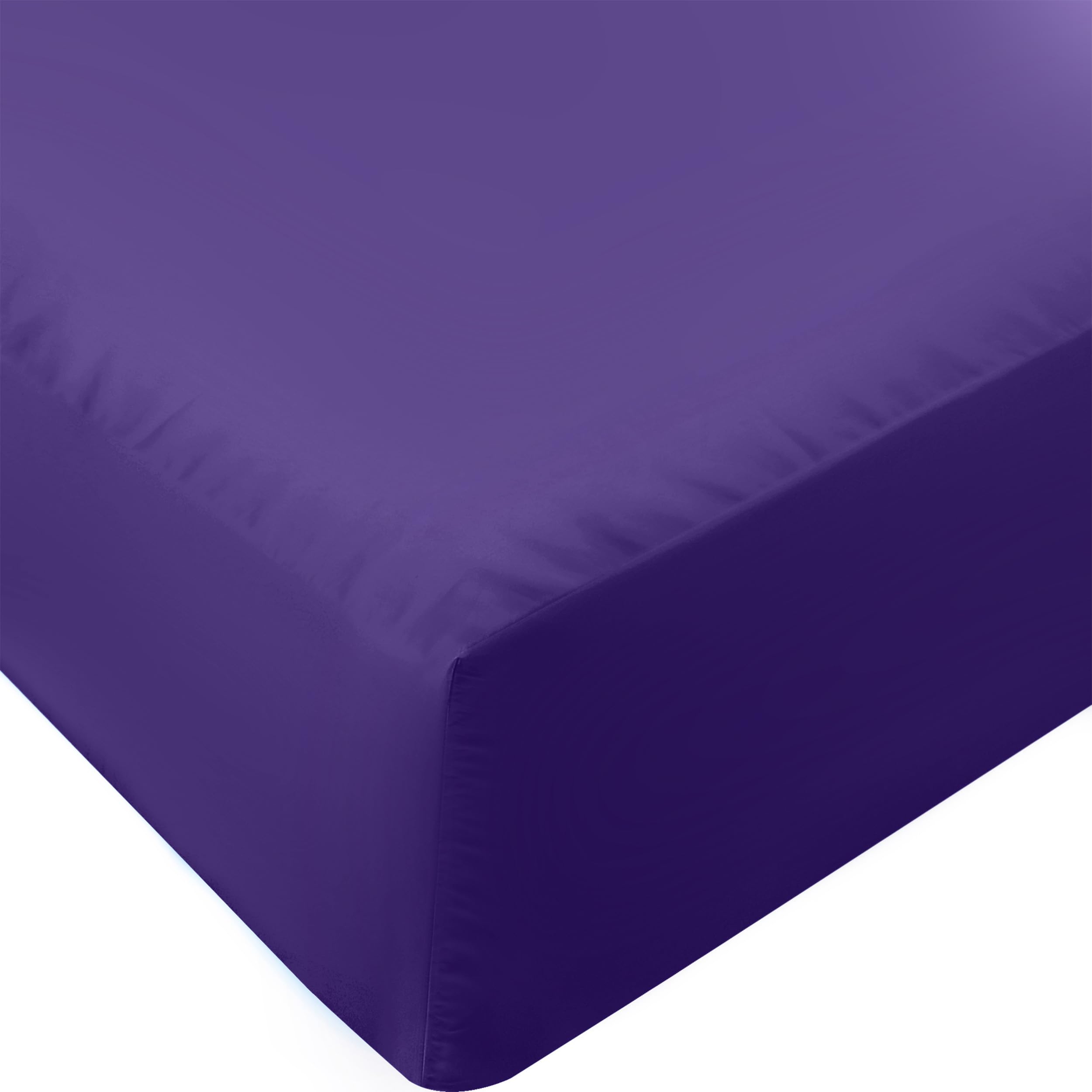 Utopia Bedding Queen Fitted Sheet - Bottom Sheet - Deep Pocket - Soft Microfiber - Shrinkage and Fade Resistant - Easy Care -1 Fitted Sheet Only (Egg Plant) โ image 1