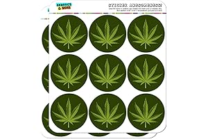 Pot Leaf Sticker: Show Off Your Stance with Our Marijuana Leaf Design!