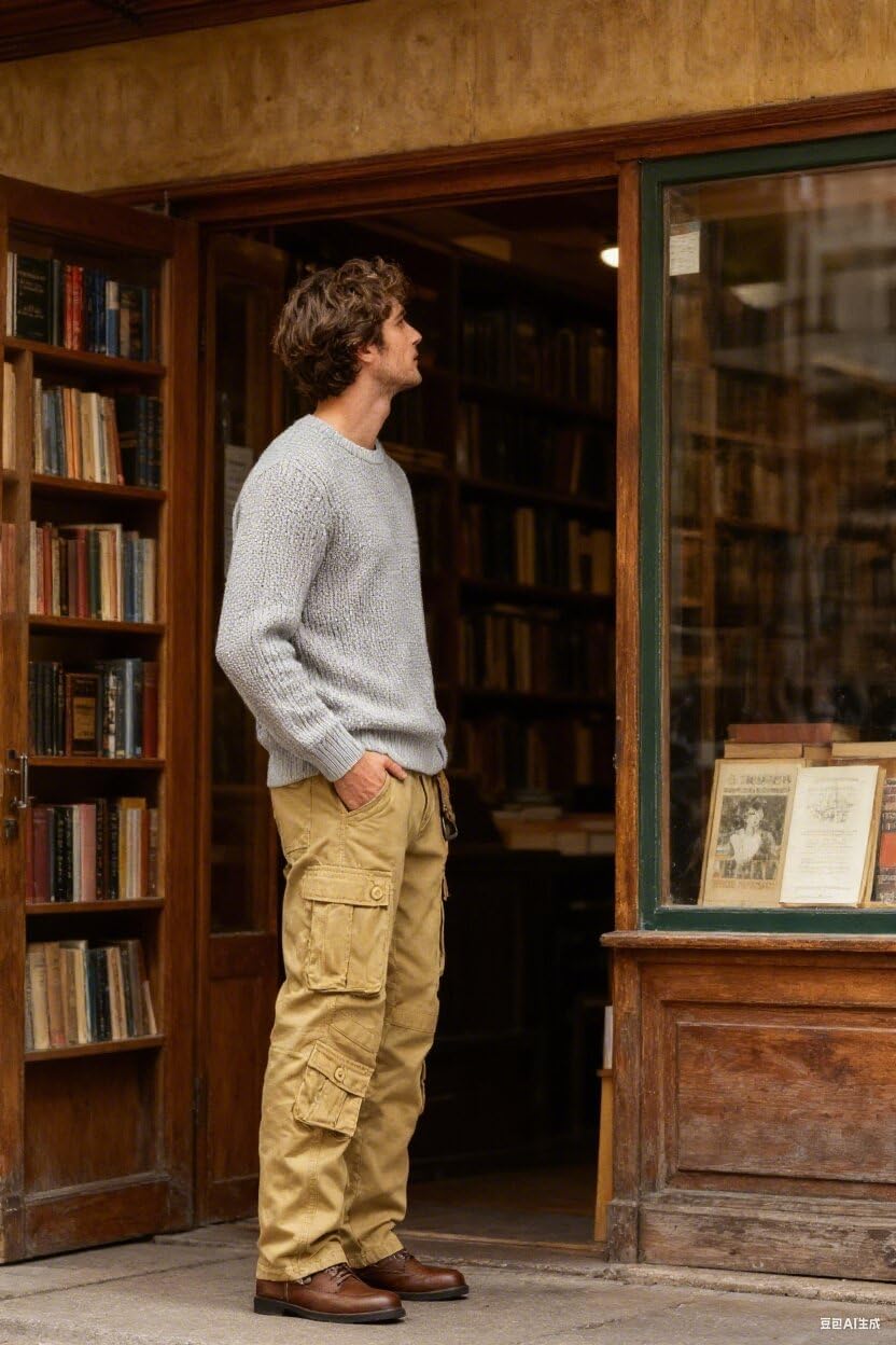 Cargo Pants for Men Casual Outdoor Relaxed Fit Camo Work Pants with 8 Pockets No Belt - Image 3