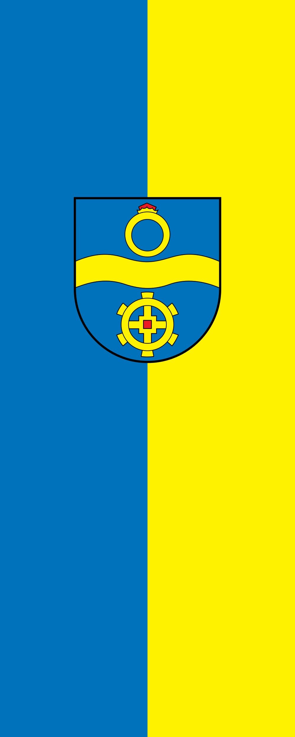 Drapeau Mühlacker 300x120cm résistant au vent pour mât public