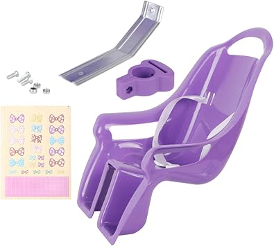 Doll Bike Doll Holder Back Seat with Decal Stickers for Stuffed Animals Transport Suitable for Gift Giving Home Decoration