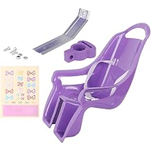 Doll Bike Doll Holder Back Seat with Decal Stickers for Stuffed Animals Transport Suitable for Gift Giving Home Decoration