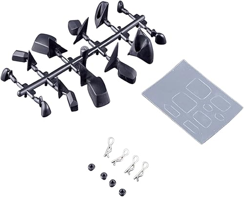 LICHIFIT Kit de espejo retrovisor universal de alta simulación DIY para 110 RC Car Upgrade Parts