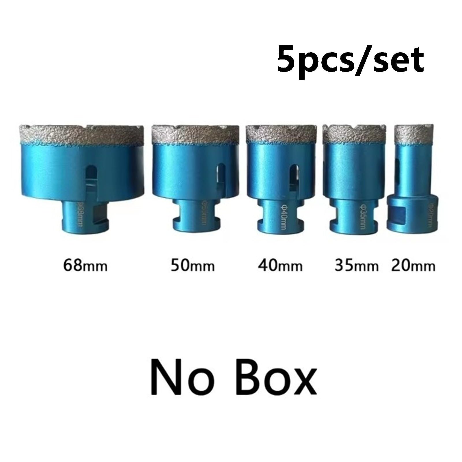 Punte diamantate 5pcs,seghe a tazza for brasatura M14 for porcellana