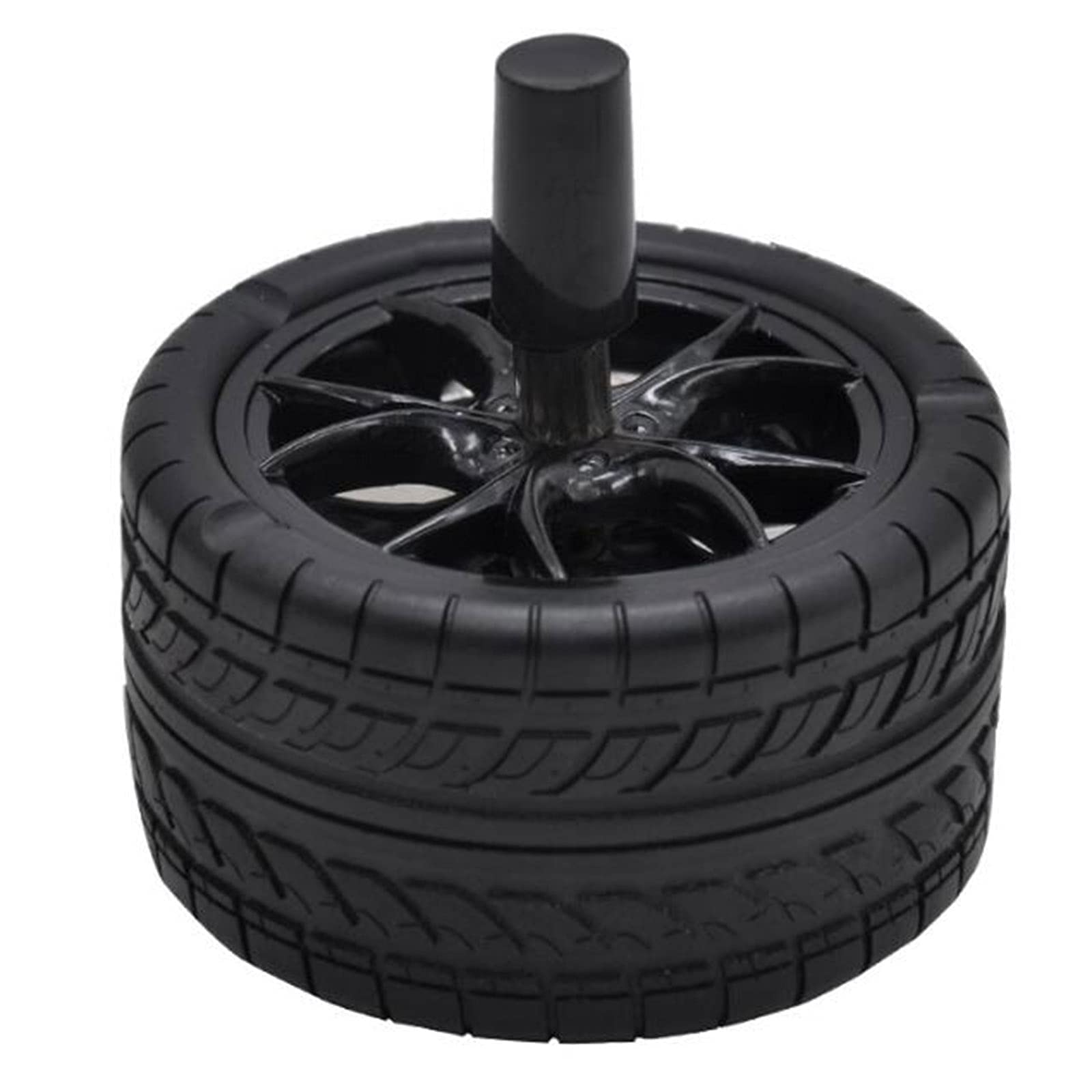 Cenicero de coche con tapa giratoria antideslizante para mesa y exterior