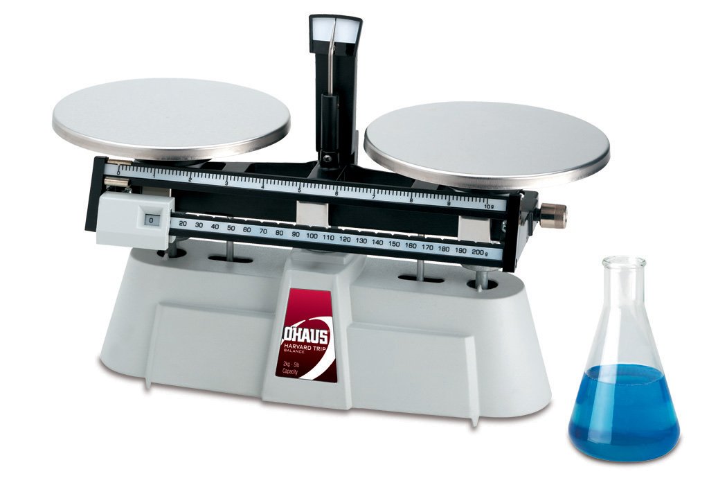 OHAUS 1560-SD Harvard Trip Mechanical Balance, Two-Pan Design, 2000g Capacity, Precision Mass Measurement for Laboratories and Classrooms