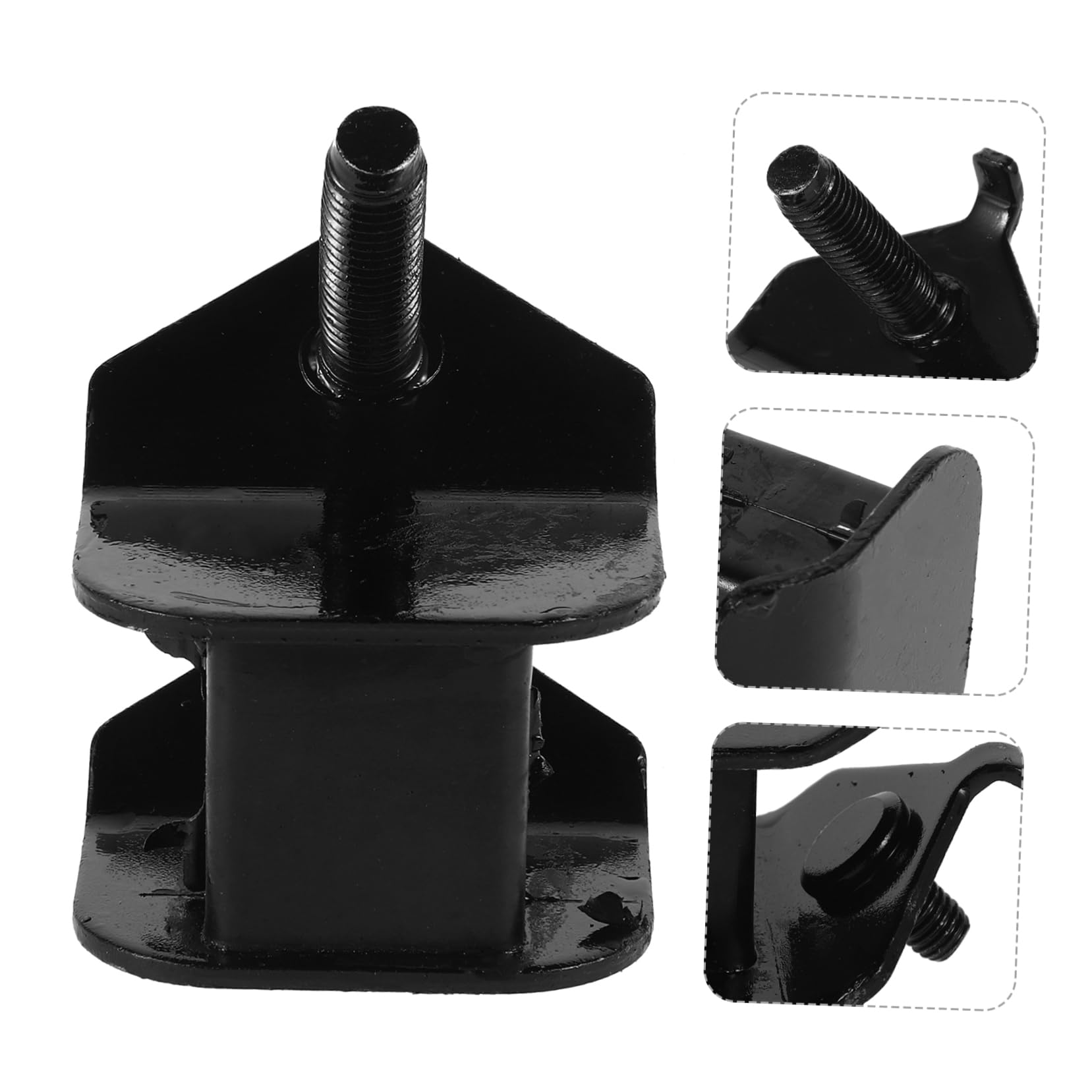 Supporti Motore Antivibranti 4 Pezzi 188f 190f in Ferro e Gomma | Neri, per Motore Generatore Diesel 2kw-3kw, Ricambio Riduzione Vibrazioni