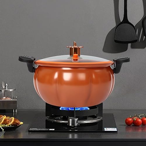 Miniatura 7 de Olla a presión micro de 2.11 galones, olla de sopa de piedra Maifan en forma de calabaza, olla multifunción a micro presión, estufa de gas, cocina