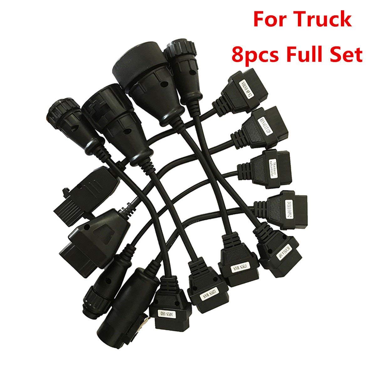 8 Pz OBD2 OBDII Set Completo Strumento Diagnostico Adattatore Camion Cavi Pacchetto Per AUTOCOM CDP