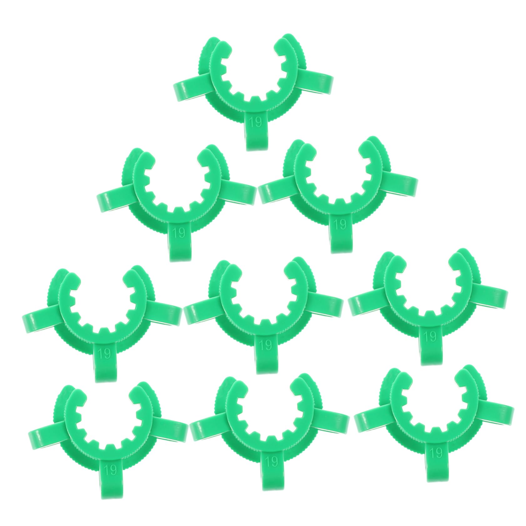 FUNOMOCYA 12pcs Laboratory Keck Clamp for Laboratory Glass Taper Joints Clamps Plastic Clamp Mounting Clips