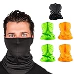 S A Company 5-Pack UV Face Shield | UV 30+ Multipurpose Neck Gaiter Balaclava for Adults
