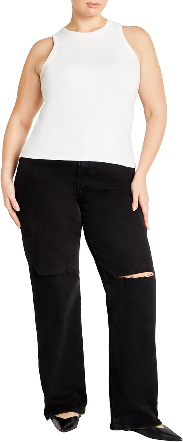 City Chic Women's Apparel Women's CITYCHIC Plus Size Tank Talia Rib