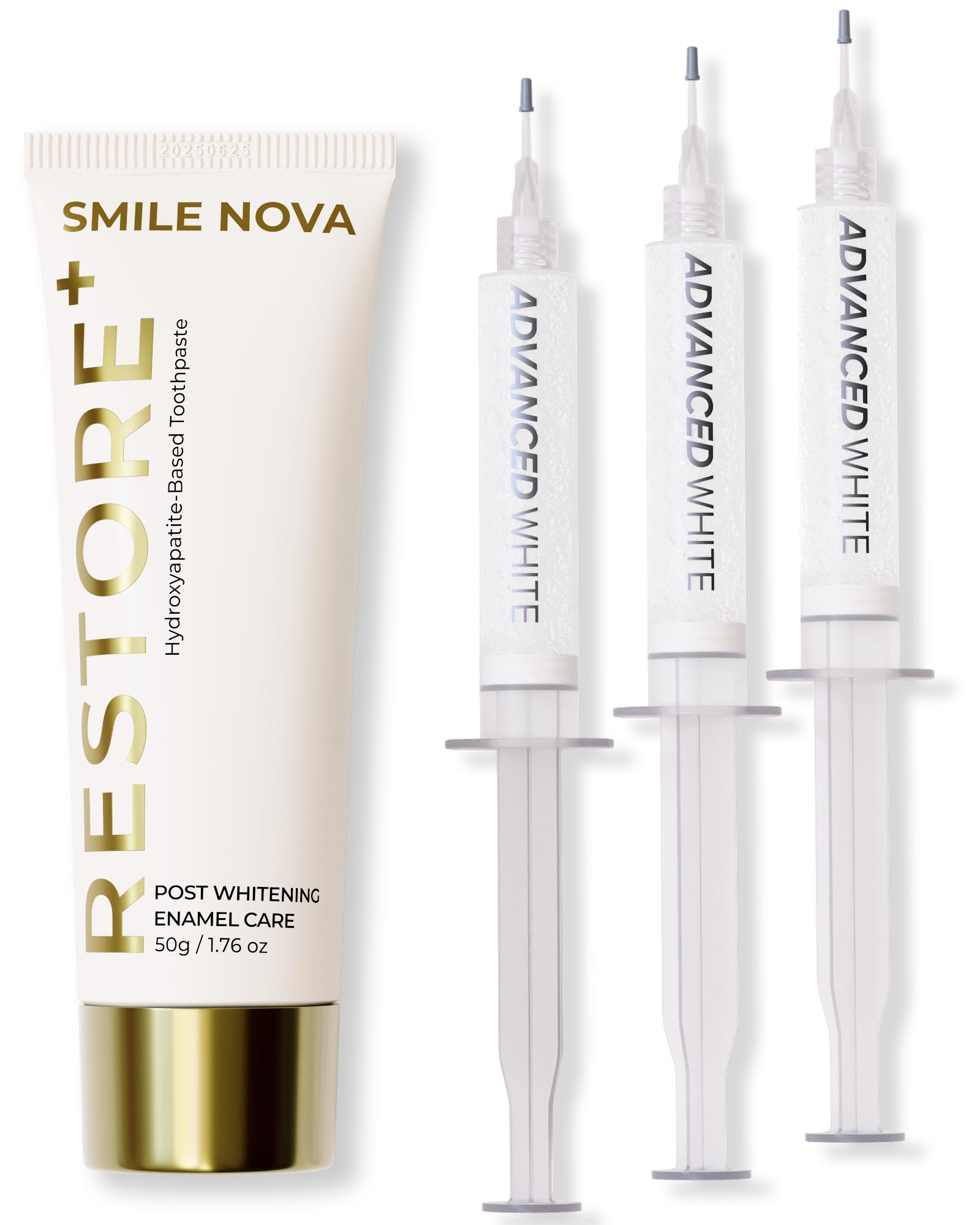 Advanced White Teeth Whitening Gel Refill Pack 60 Treatments 35 Carbamide Peroxide Professional Dental-Grade Gel 3 10 mL
