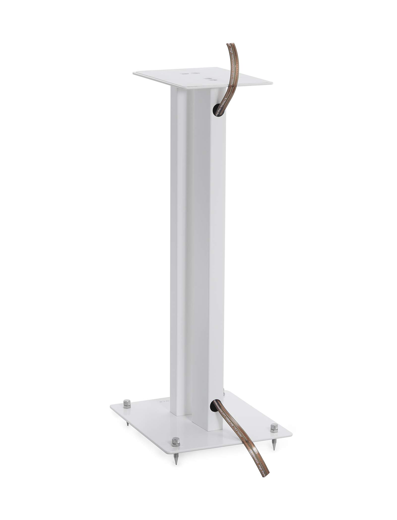 Triangle – Supporti per Diffusori S02 per Diffusori da Libreria Hi-Fi & Home Cinema - Altezza 596 mm - Supporti a Compatibilità Universale - Bianco (Coppia)
