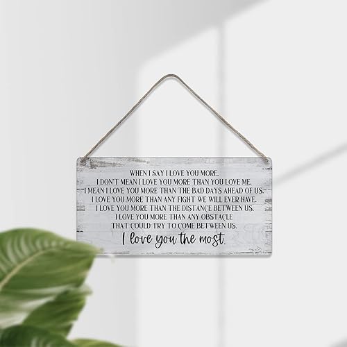 Vista 13 de MIGUMUTU Letrero de madera con texto en inglés "Behind You All Your Memories Before You All Your Dreams