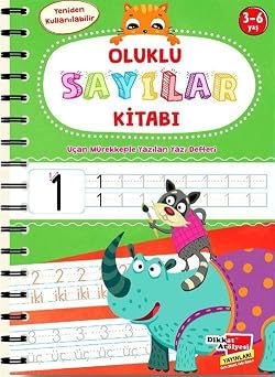 Sayıları Yazmayı Kolayca Öğreten Kitap & Sihirli Uçan Kalemli Oluklu (kabartmalı) Sayılar Kitabı