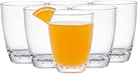 Vista 10 de KLIFA - ETON, 20.8 onzas, juego de 6, vasos de acrílico Highball para beber, tazas de té helado, sin BPA, vasos de plástico apilables, aptos