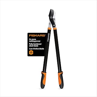 Fiskars 28" Power-Lever Garden Bypass Lopper and Tree Trimmer - Sharp Precision-Ground Steel Blade for Cutting up to 1.75" Diameter