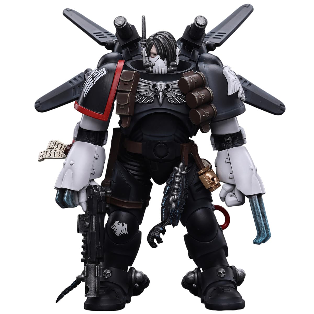 HiPlay JOYTOY Warhammer 40K Raven Guard Chapter Master Kayvaan Shrike (JT6427) Action figure in scala 1/18