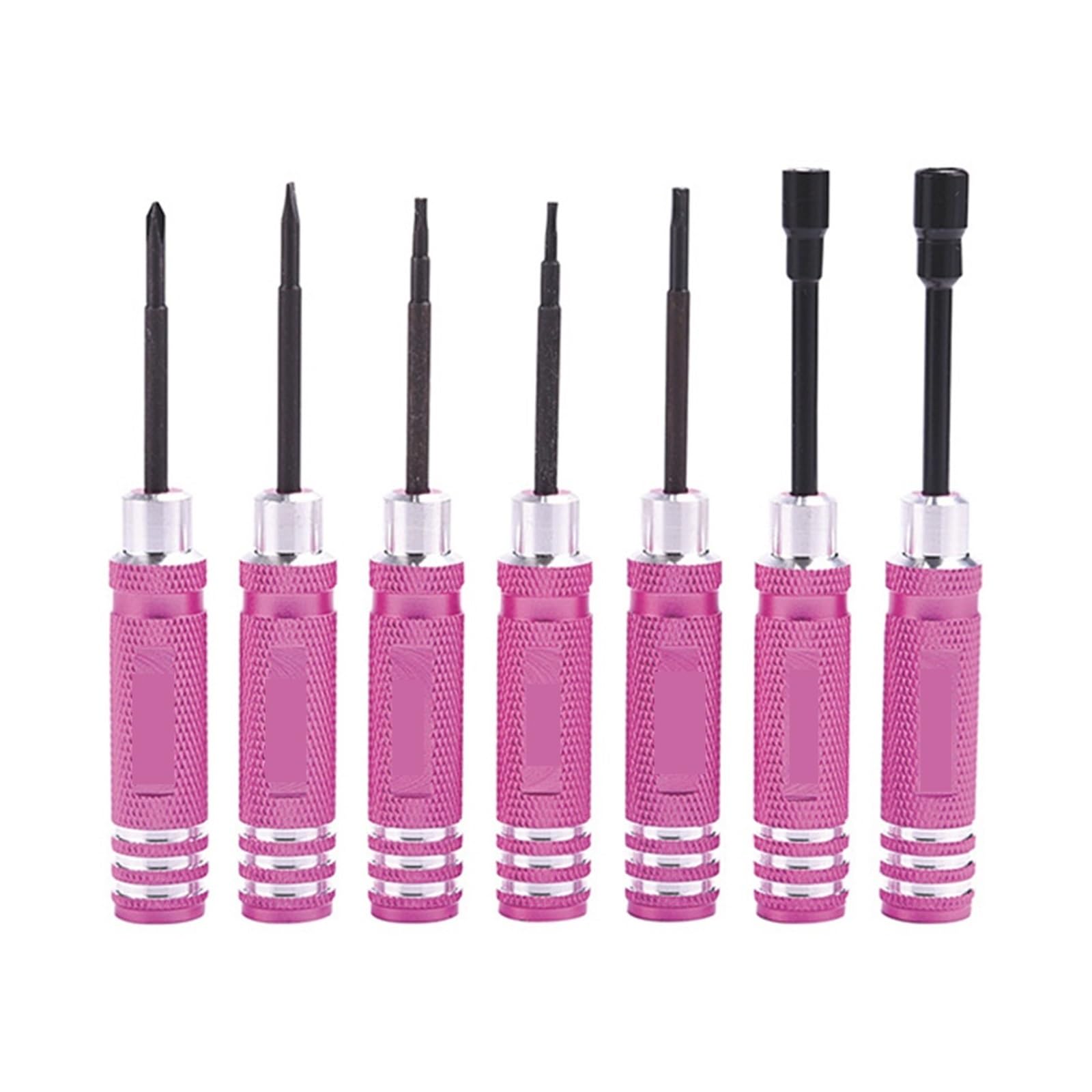 Kit di strumenti riparazione chiave for cacciavite in metallo con driver esagonale RC, compatibile drone FPV(Pink)