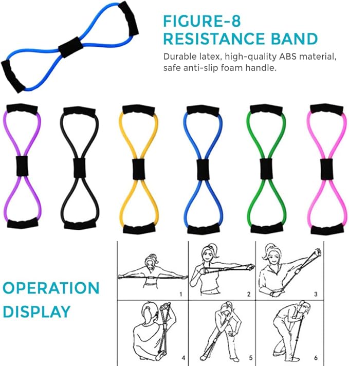 Set de Pilates Gegong con Bandas, Aro, Pelota y Bandas de Resistencia miniatura 4