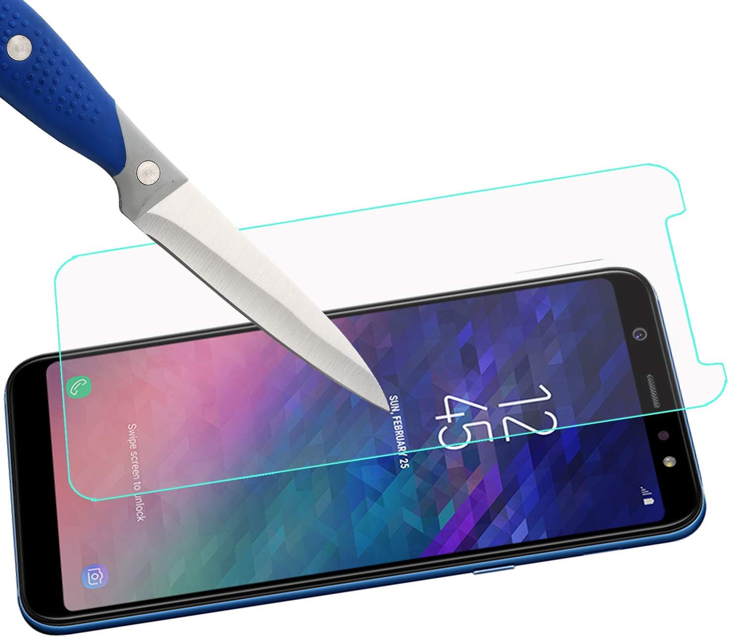 Mr.Shield [3-PACK] Designed For Samsung Galaxy A6 [Tempered Glass] Screen Protector with Lifetime Replacement