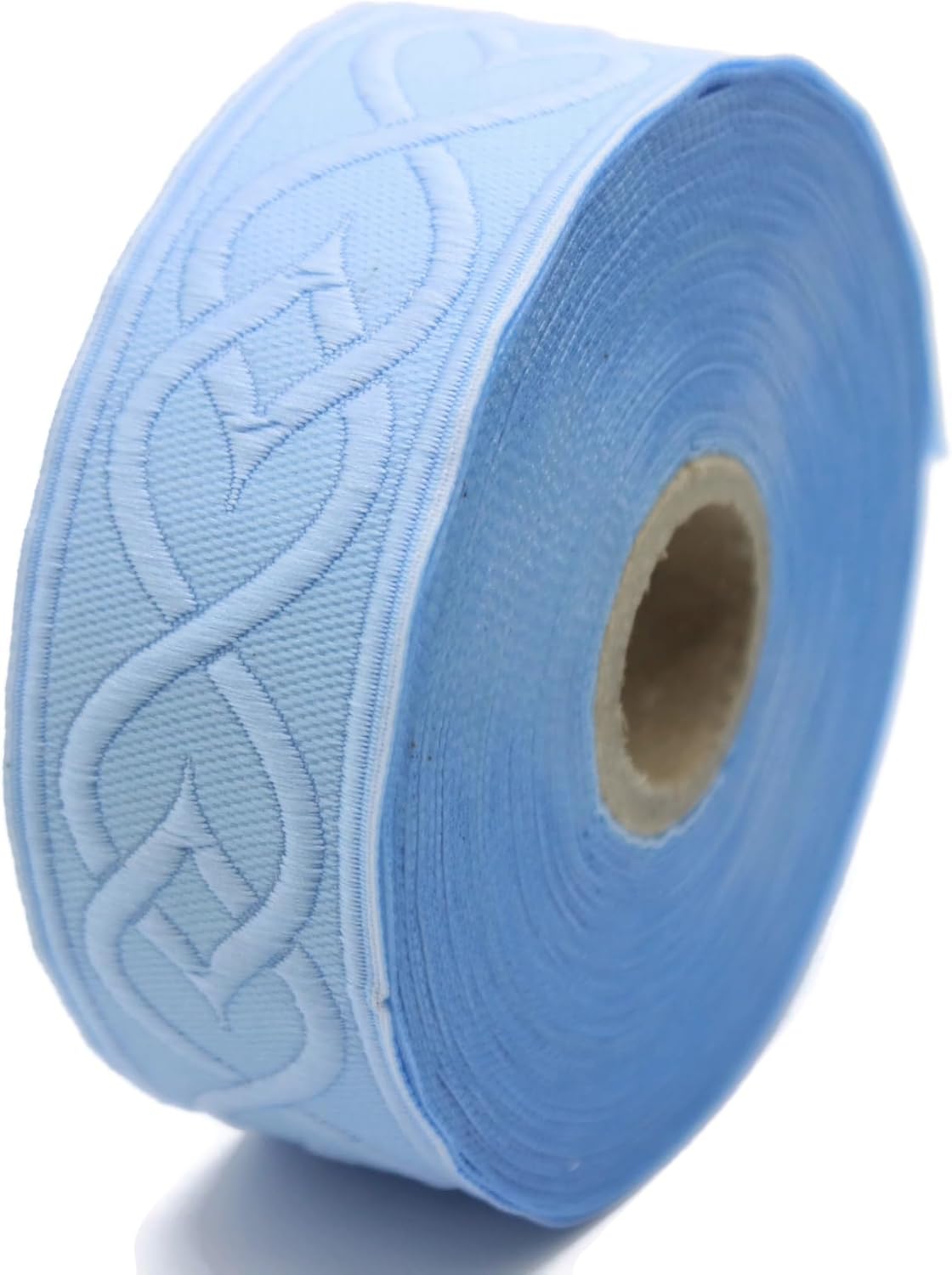 11 Yard Spool 1.37 inches Wide Blue Celtic Shadow Jacquard Ribbon Woven Trim Woven Retro Fabric Home Decoration Embellishment Homecoming Mum Accessories Supplies Lace Vintage 35972