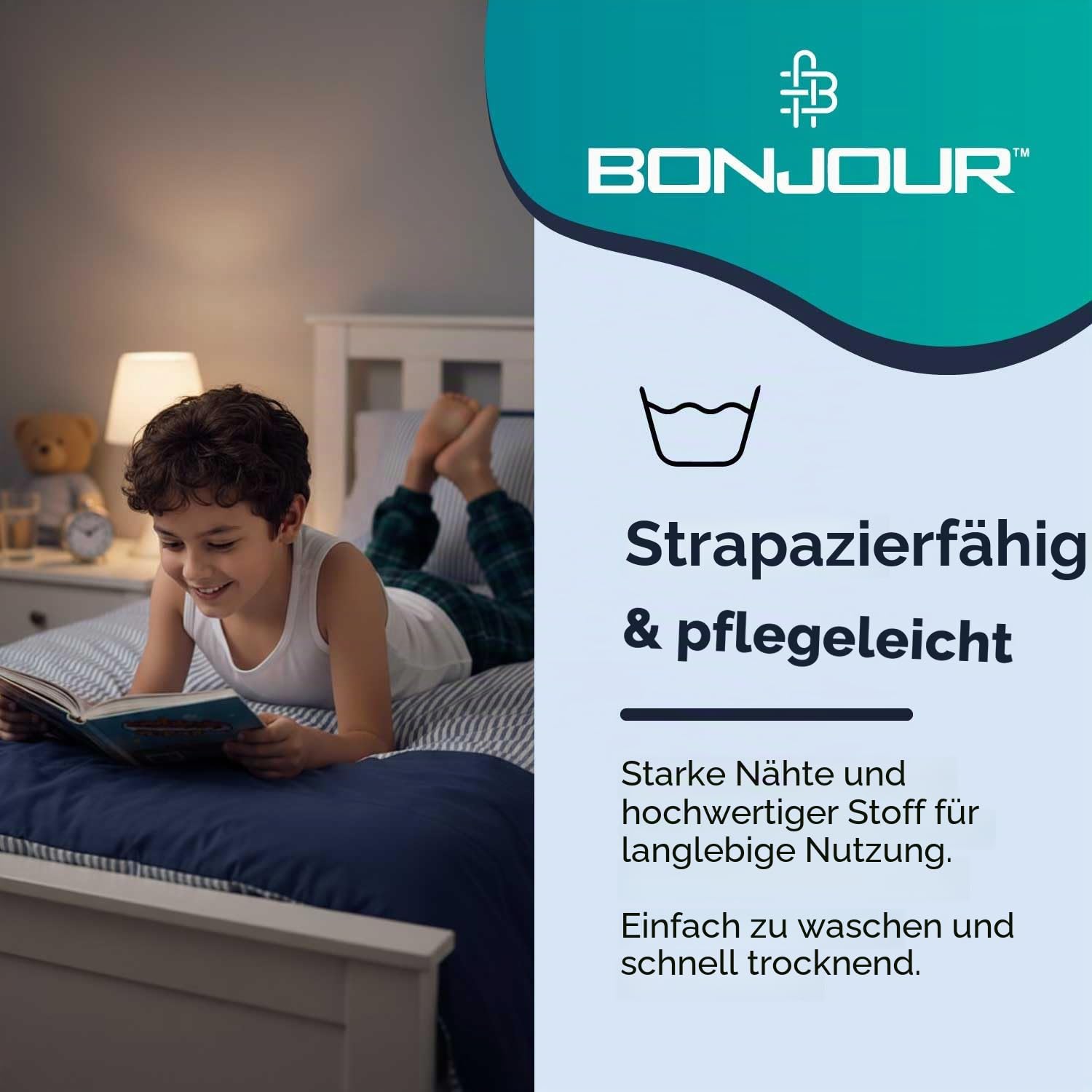 Warme Unterhemden für Jungen, einfarbig, ärmellos, 100% Baumwolle, 6 Stück, 1 bis 13 Jahre