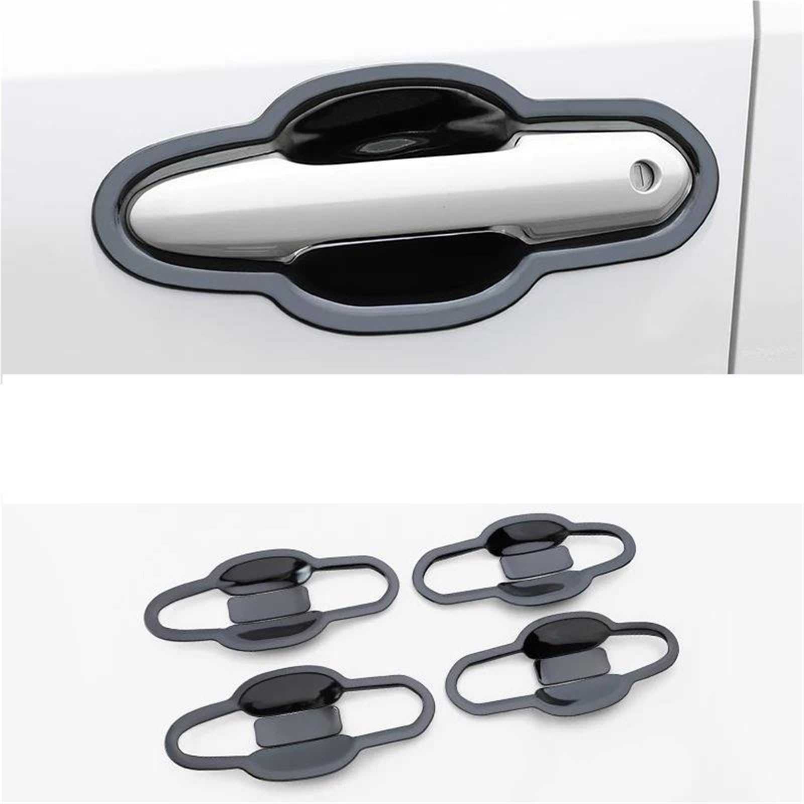 Nmjlqw Style 5 Car Exterior Door Handle Cover Sticker Decorative Lock For Toyota Rav4 Xa50 2019-2024(Style 5)