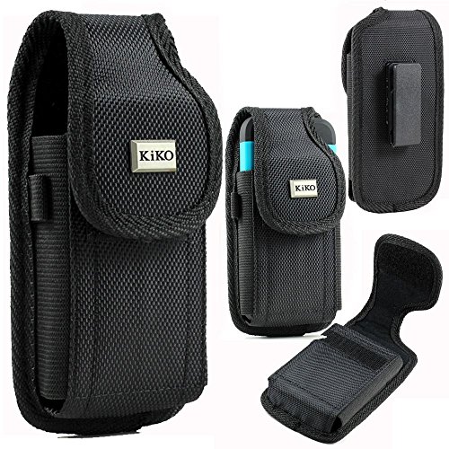 Apple Iphone 6S, Iphone 6, Samsung Galaxy S6, S6 Edge, Lg G4 With Otterbox Commuter And Symmetry Cover On Pouch Vertical Premium Vinyl Holster Velcro Closure With 360 Degree Swiveling Belt Clip #TOP7