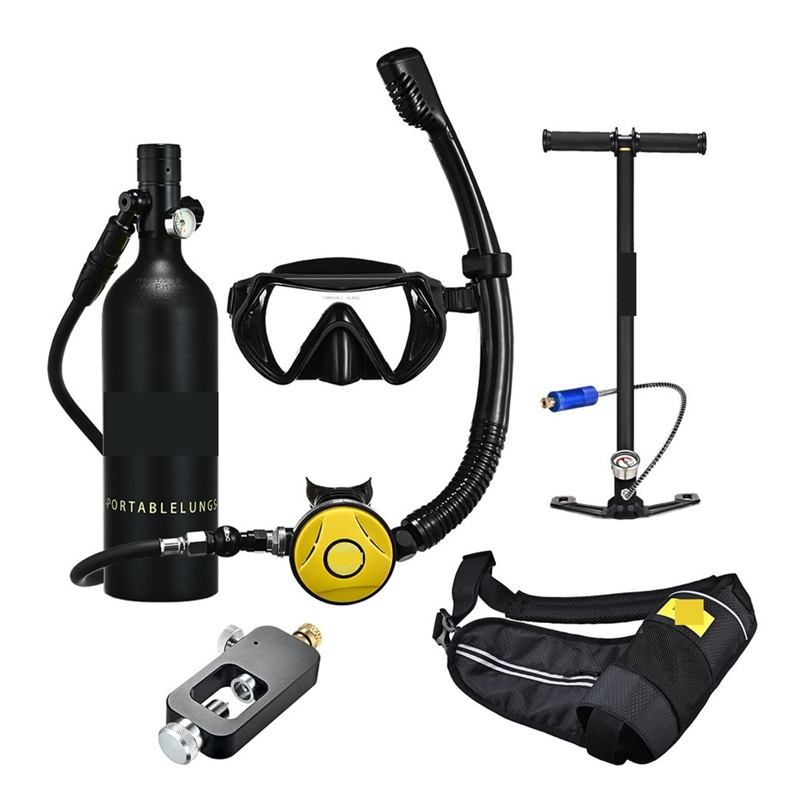 Dcdcd Sku5 Black Bottle Blackhead Snorkel Underwater Diving Rebreather Portable Deep Snorkeling Equipment(Sku5 Black Bottle Blackhead)