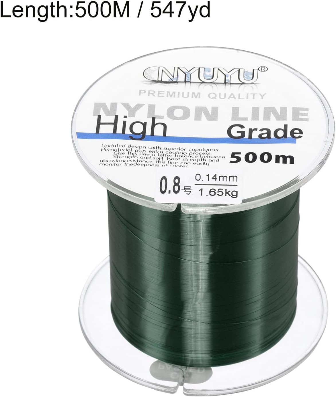 PATIKIL 547Yard/1640FT Nylon Fishing Line, 3Lb Monofilament String Wire Fluorocarbon Coated for DIY Craft Hanging Decoration Dark Green - Image 3