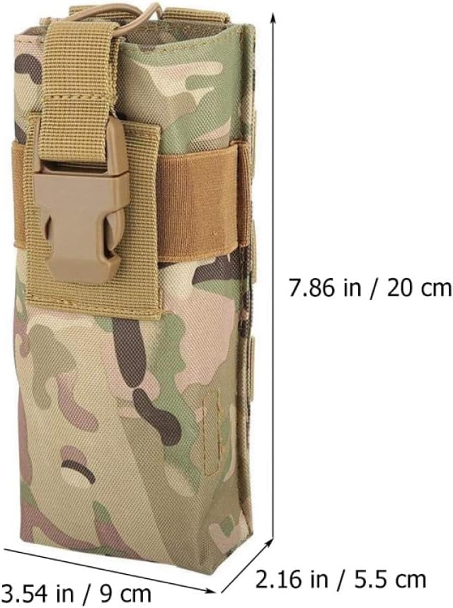 VALICLUD Radio Carrier Holder and Hanging Waist Bag for Outdoor Use, Tactical Nylon Radio Pouch, Suitable for Camping and Field Communication, Camouflage 20x9x5.5cm