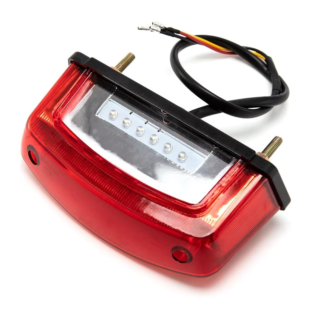 Moto luce freno targa lampada Fanale posteriore universale per moto LED Spia freno Parafango Piccola luce targa
