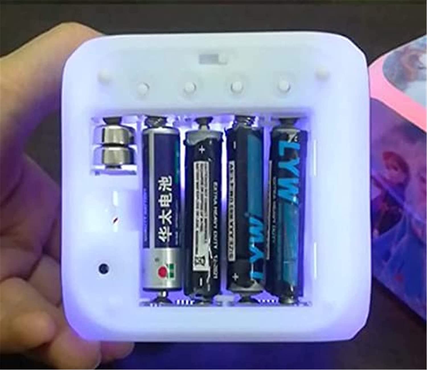 Wecker Digital mit LED, Wecker Kinder Junge Mädchen Geschenk, Nachtlicht, Snooze, Batteriebetriebene Weckuhr (E), 80 x 80 x 80 mm