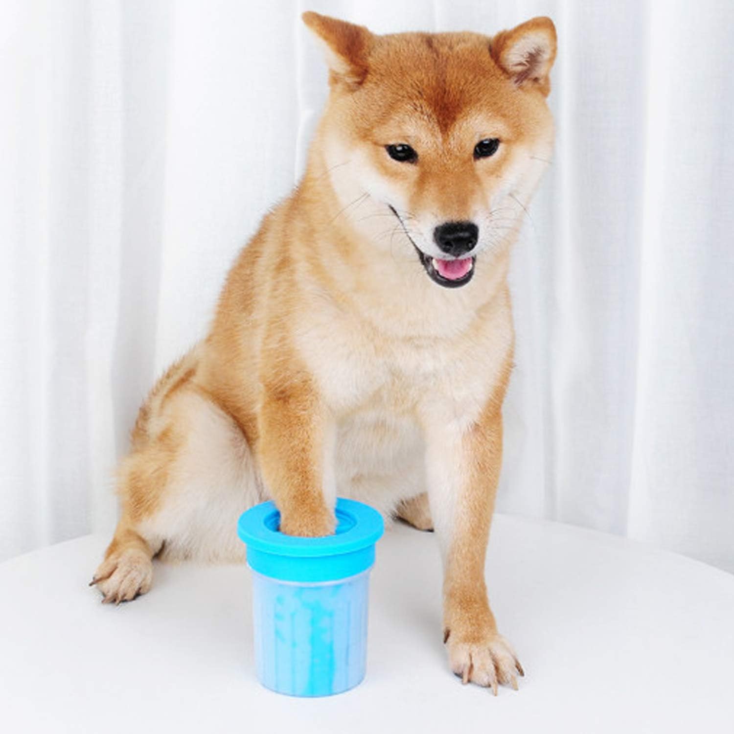 Amazon 犬 足洗い カップ 蓋付き お散歩後 お家に入る前の足の汚れ落としが S 小型犬 猫 Burublue ブラシ 通販