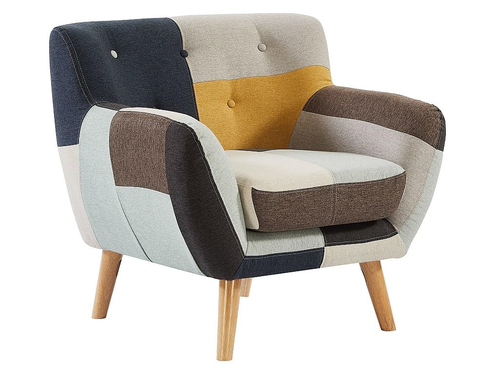 Vente-unique Couchgarnitur 3+1 - Patchwork - Mehrfarbig - SERTI II