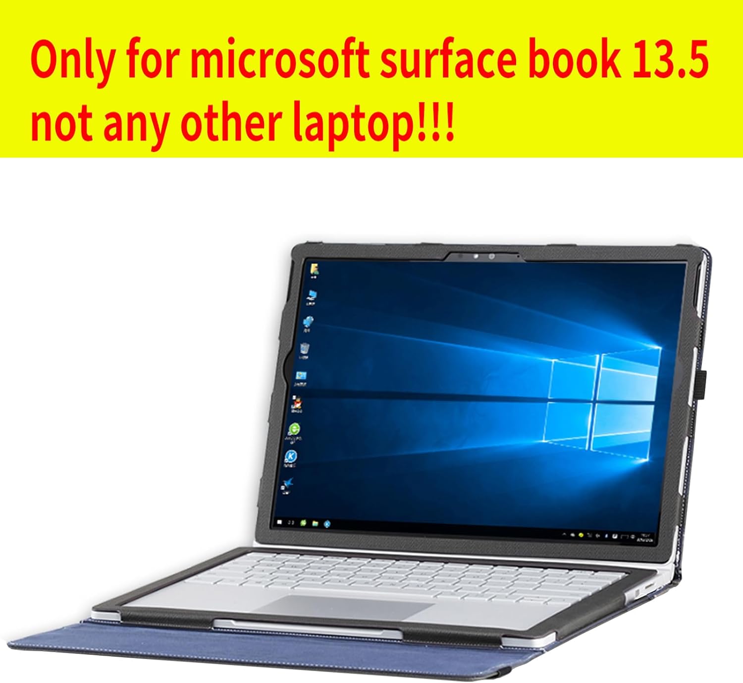 Case for Microsoft Surface Book 3 2 1 13.5 inch Laptop Detachable PC Cover Notebook Sleeve Computer Bag with Stylus Holder (Grey, 13.5)