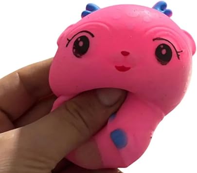 Geyik Squishy Oyuncak, 3+ Yaş, Pembe Krem Yeşil Mor, 10-12 cm, Pofuduk Esnek Malzeme, Sıkmalı Anti Stres