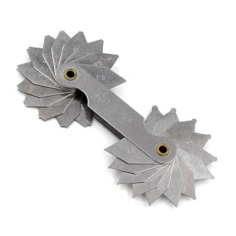 Radius gage Gauge Fillet Set 0.3-1.5mm Concave/Convex 26 Pieces Fillet Radius Tool Stainless Steel