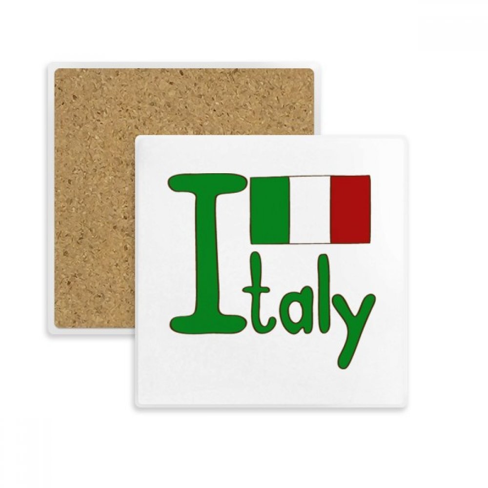 Coaster Italie dessous de verre absorbant pour tasse porte-boisson carré