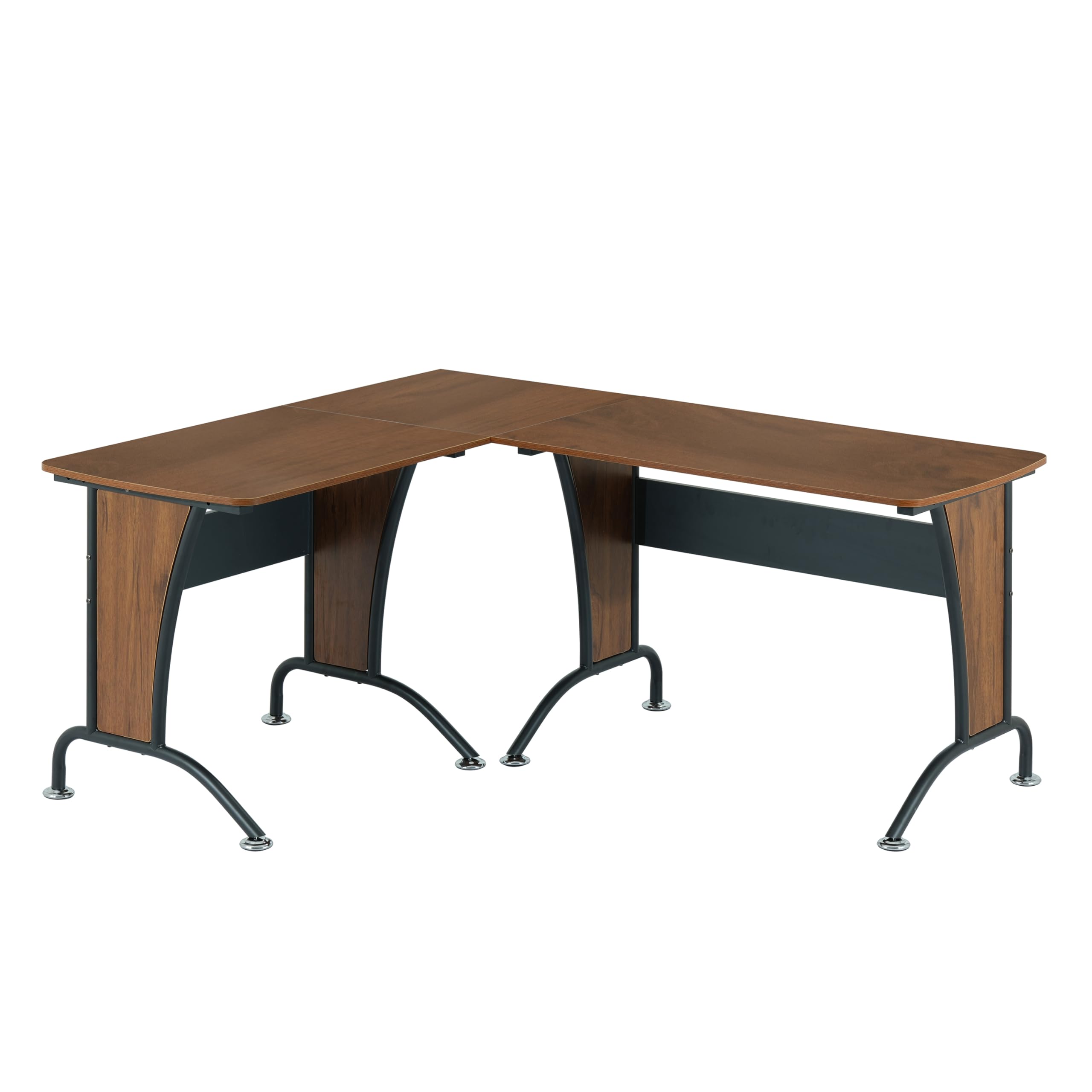 Amazon.com: Deluxe L Shaped Desk, Corner Desk Configurable as Left