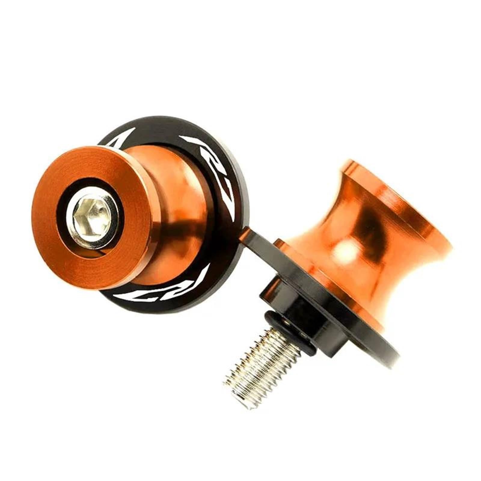 Curseurs de bras oscillant 6mm orange protection et levage YZF-R7 2021-2024